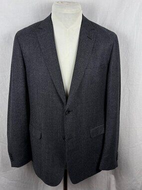 Z Zegna 100% Wool Gray Micro Pattern Blazer Sport Coat 44R 54R